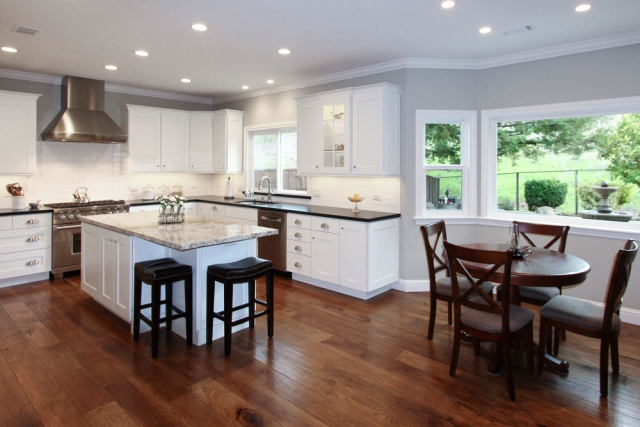 image of white countertop with white cabinets